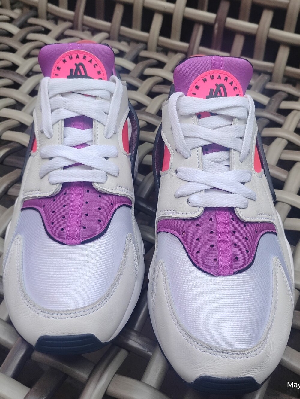 Women’s Athletic Sneakers in White and Purple - Stylish Everyday Comfort